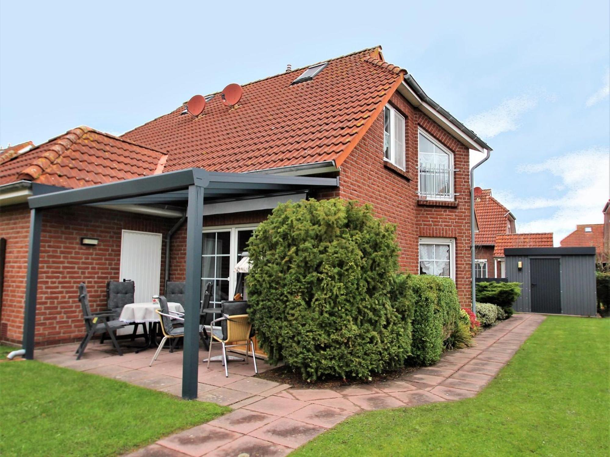 Semi-detached house Verena, Neßmersiel Exterior foto